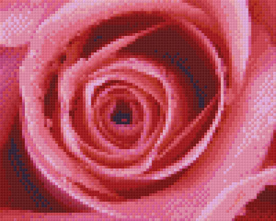 Red Rose Four [4] Baseplate PixelHobby Mini-mosaic Art Kit